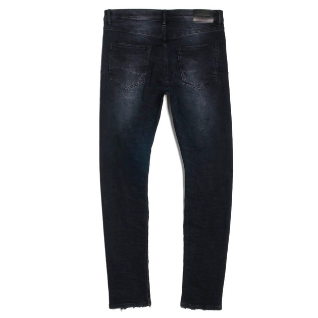 P001 LOW RISE SKINNY JEAN - Black Raw