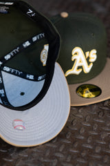 New Era Oakland Athletics 40th Anniversary Grey UV (Olive/Khaki) 59Fifty Fitted