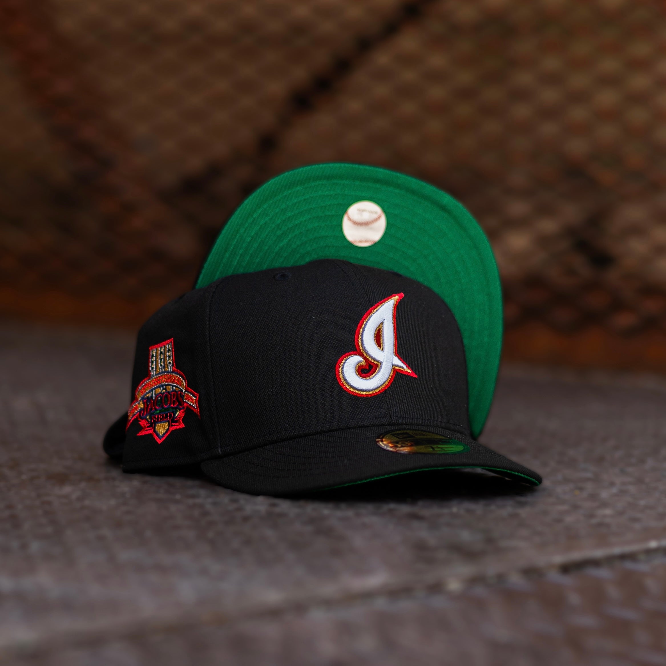 New Era Cleveland Indians 10th Anniversary Jacobs Field Green UV (Blac ...