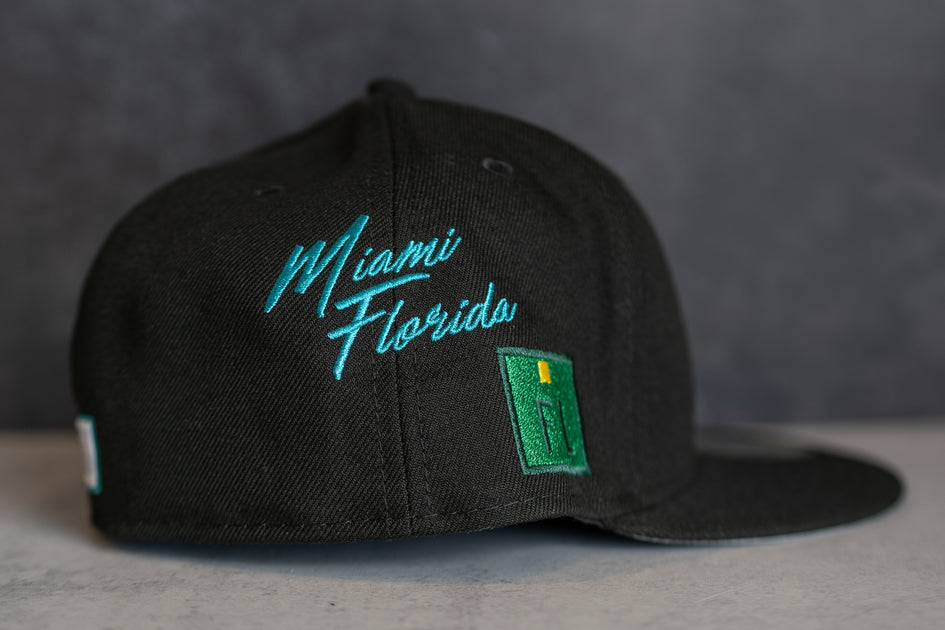 Florida Marlins New Era City Transit 59FIFTY Fitted Hat - Black