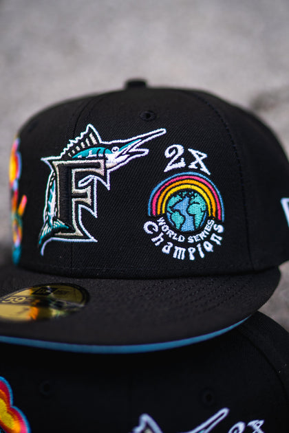 New Era Florida Marlins City Transit Pack 59Fifty Fitted Cap (Black)