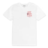 Outrank Hit My Line T-shirt (White/Red) - Outrank