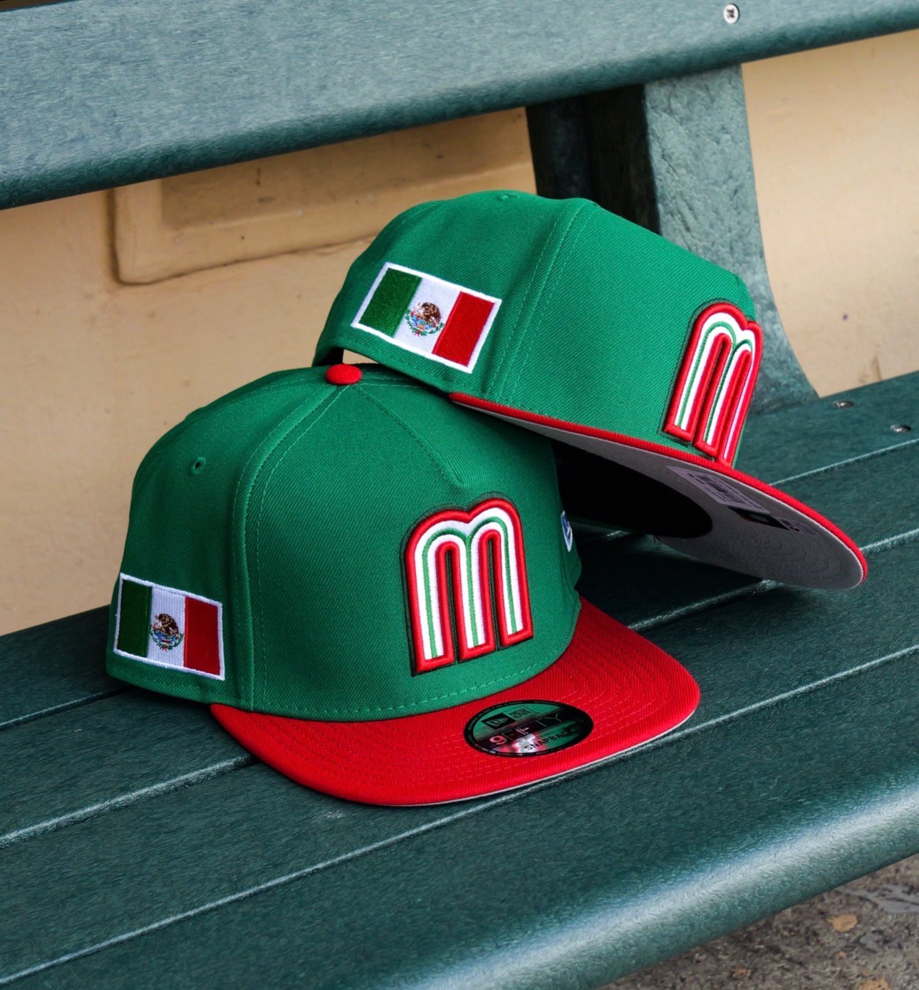 New Era Mexico 2026 World Baseball Classic 9FIFTY A-Frame Snapback- Green - New Era