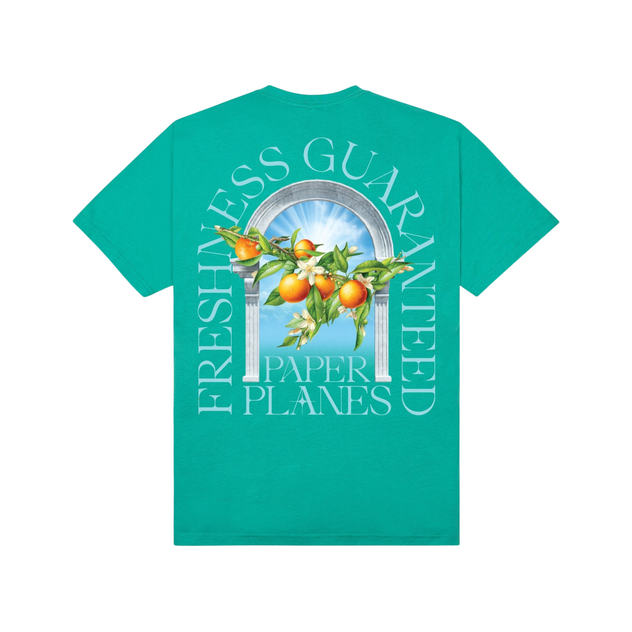 Paper Plane Freshness Tee (Arcadia Green) - Paper Plane