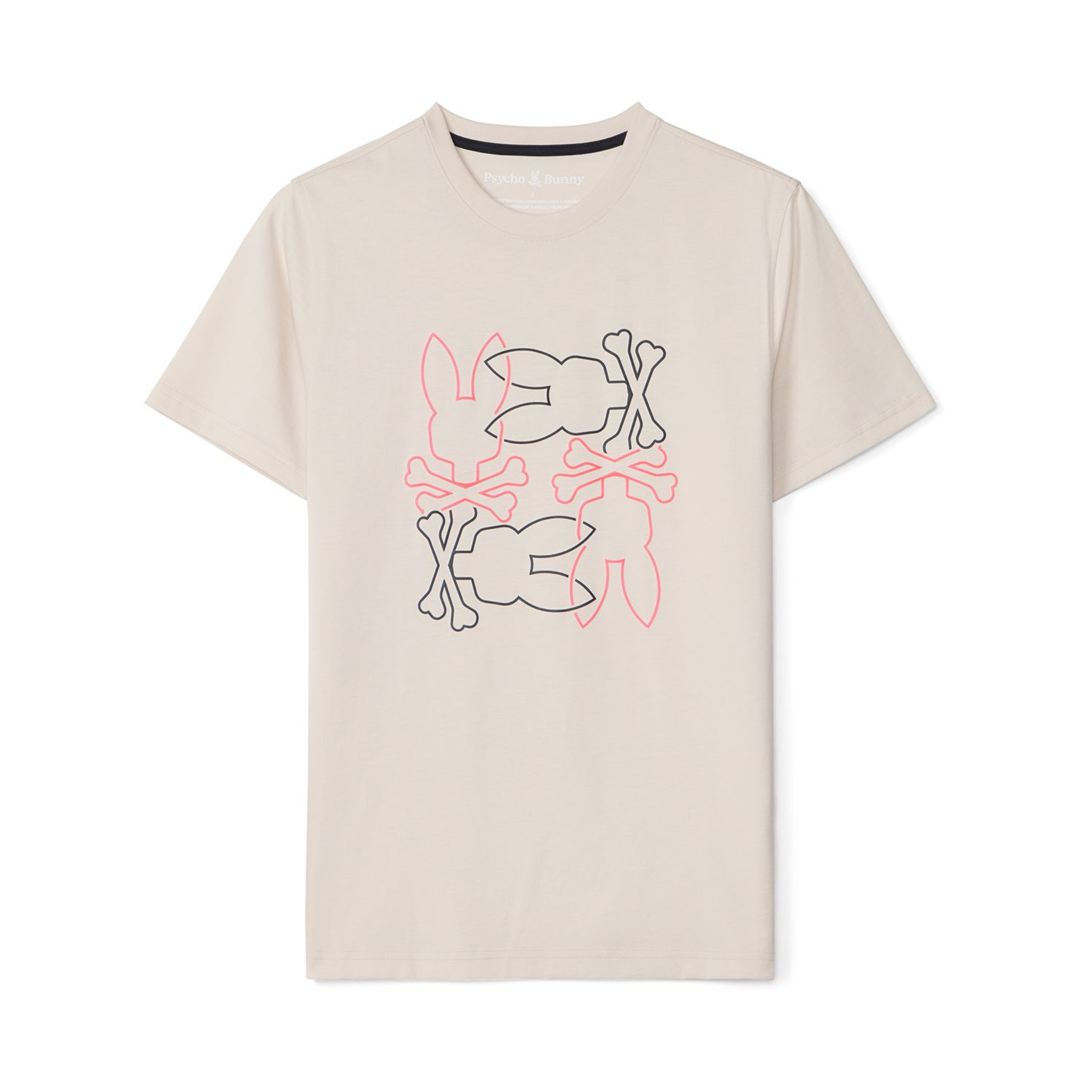 Psycho Bunny Rodman Graphic Tee (Natural Linen) - Psycho Bunny