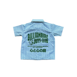 Kids Billionaire Boys Club BB Bamboo SS Woven (White/Milky Blue)