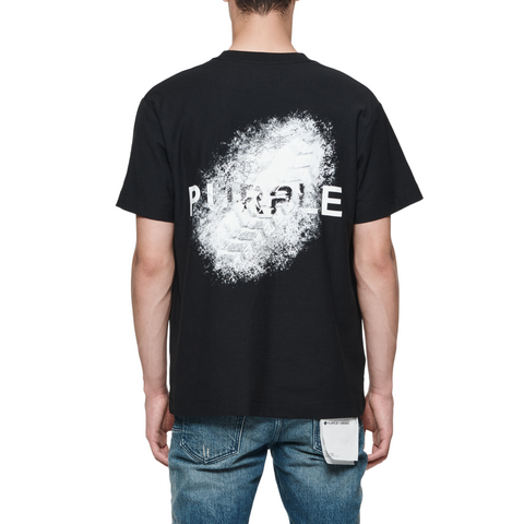 Purple Brand Textured Jersey T-shirt (Black) - P104-JBBT124