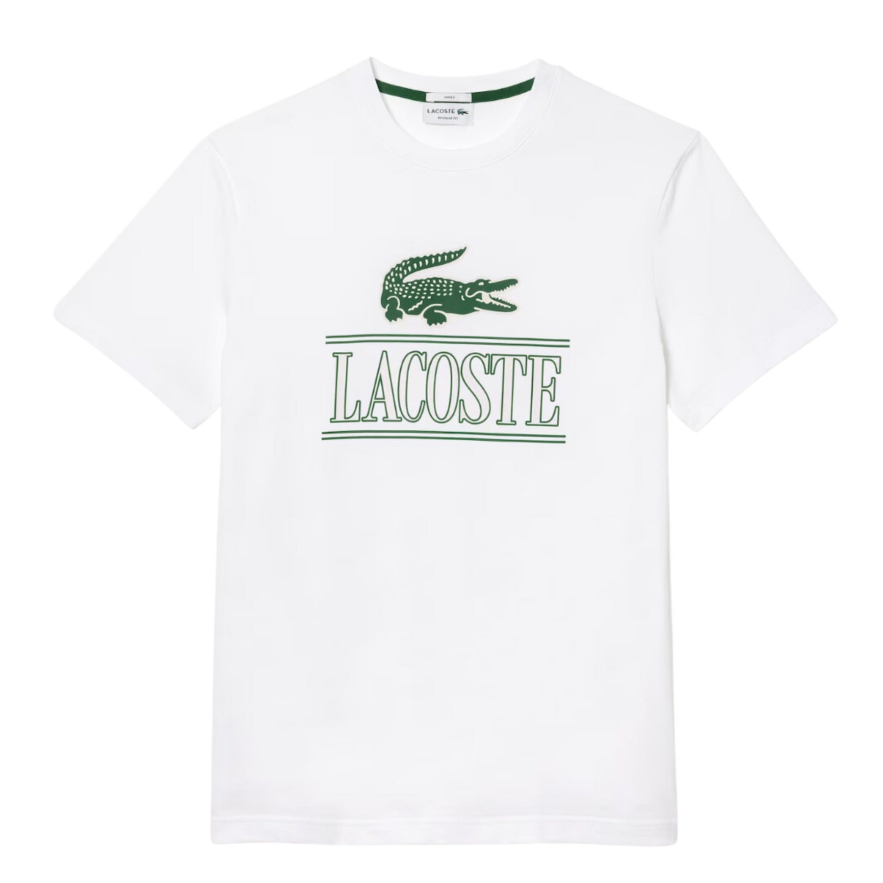 Lacoste Unisex Regular Fit Heavy Cotton Jersey T-Shirt (White