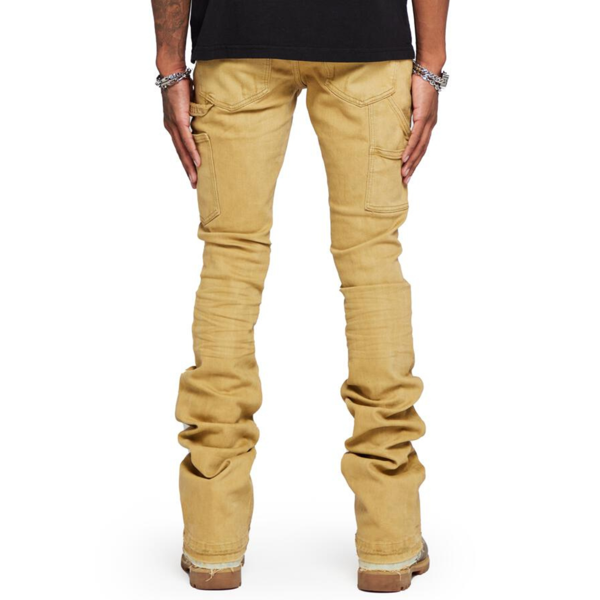 VALABASAS Mr.Extendo Stacked Denim (Khaki) - VALABASAS