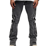 VALABASAS "Spectral" Stacked Denim (Grey Black) - VALABASAS