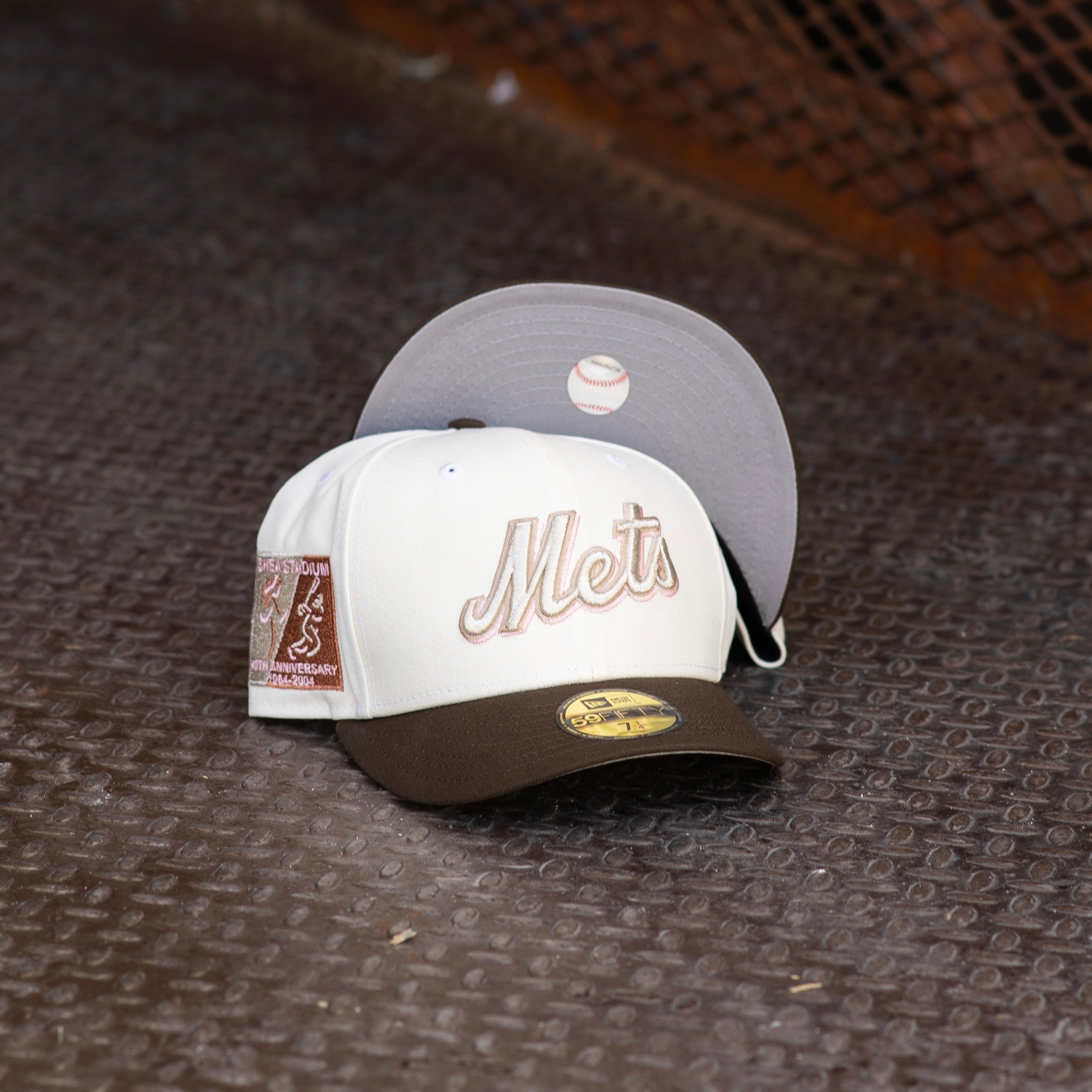 New Era New York Mets Shea Stadium Grey UV (Off White/Mocha) 59Fifty Fitted