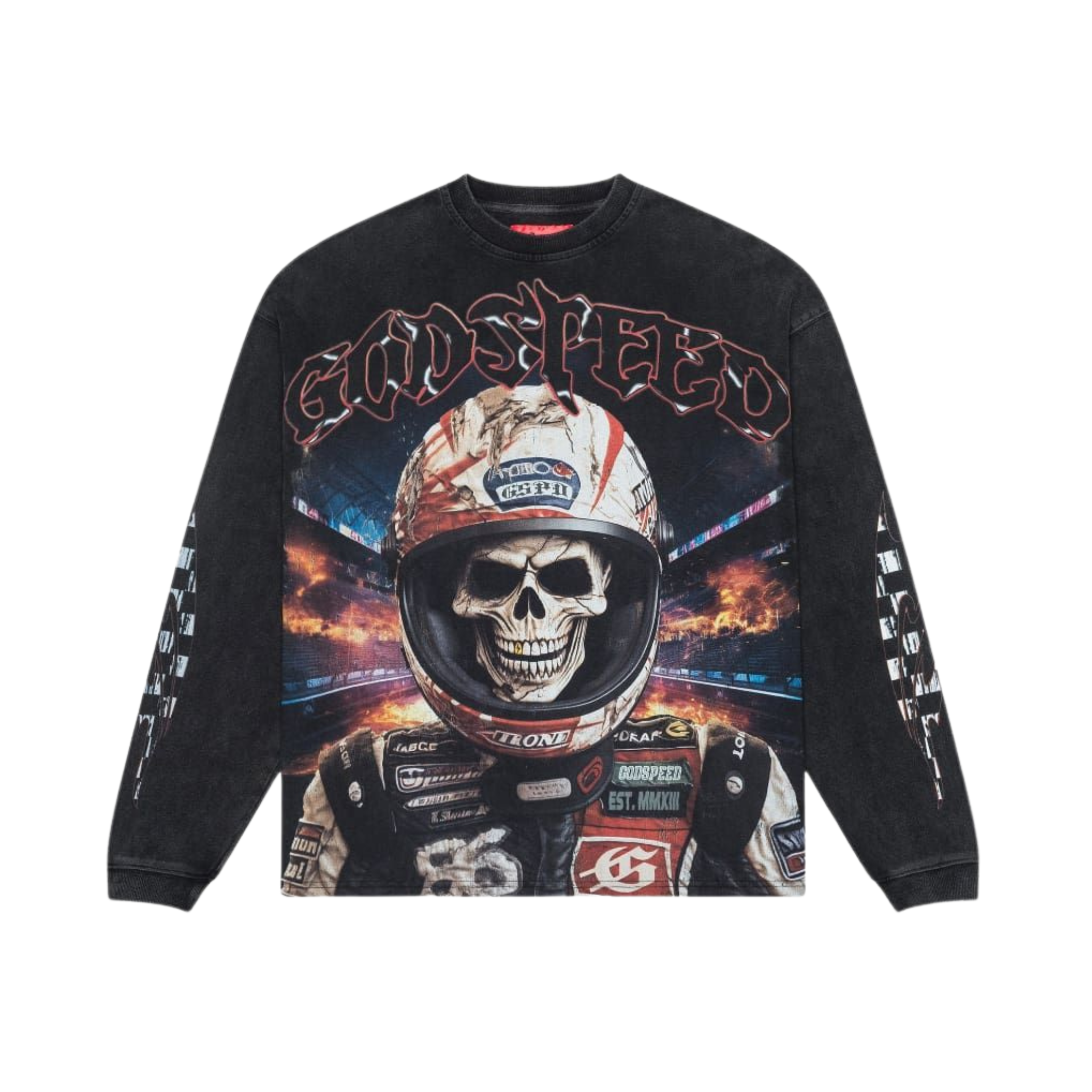 Godspeed Racer Goldie LS T-Shirt (Black Wash)