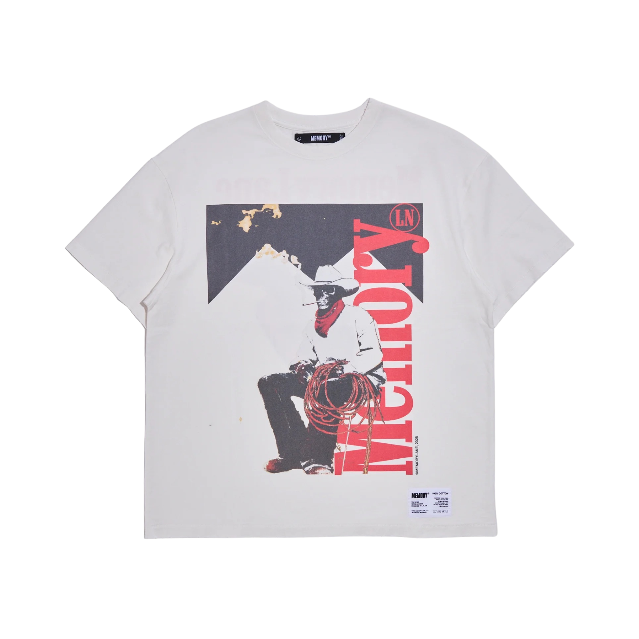 Memory Lane "SMOKING COWBOY" (White)