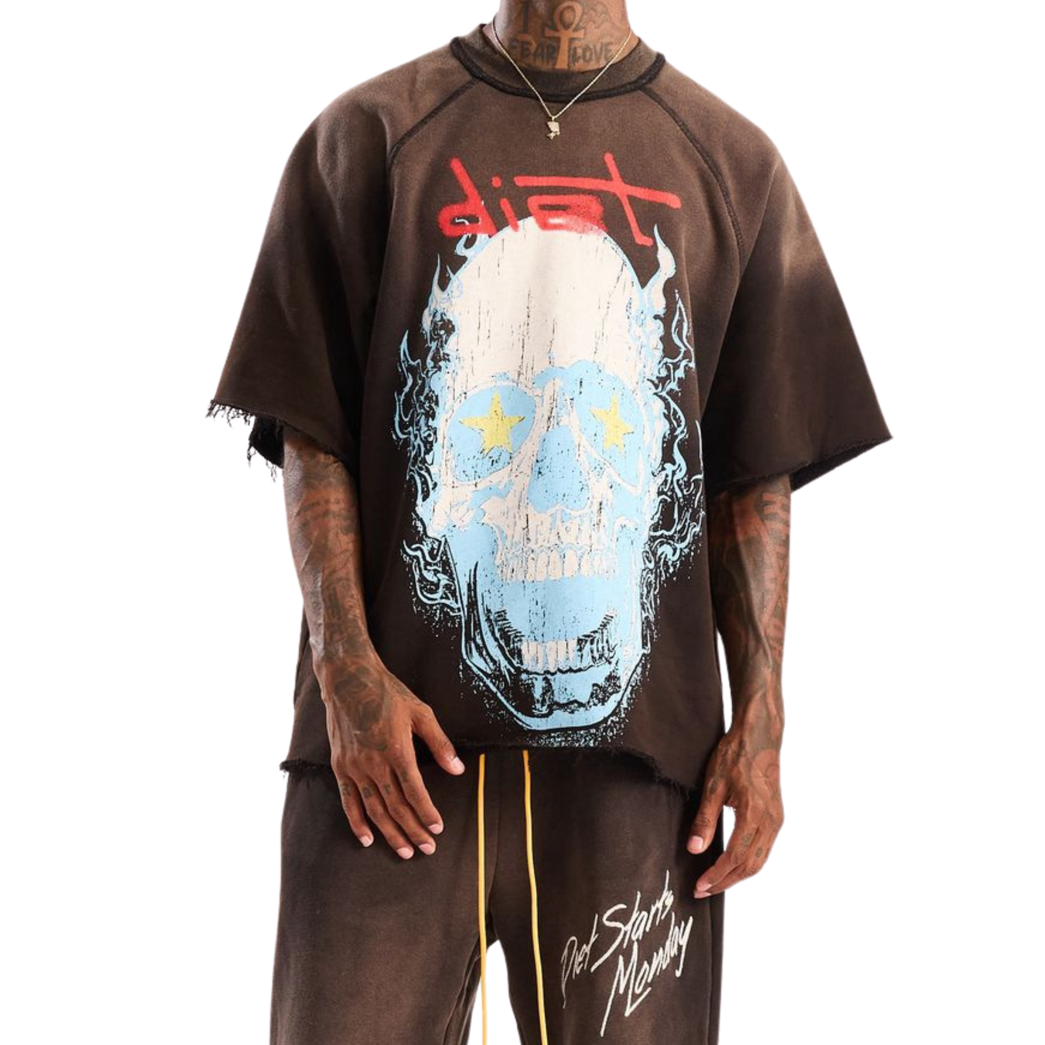 DSM "Skull" Half Sleeve (Vintage Black) - Diet Starts Monday