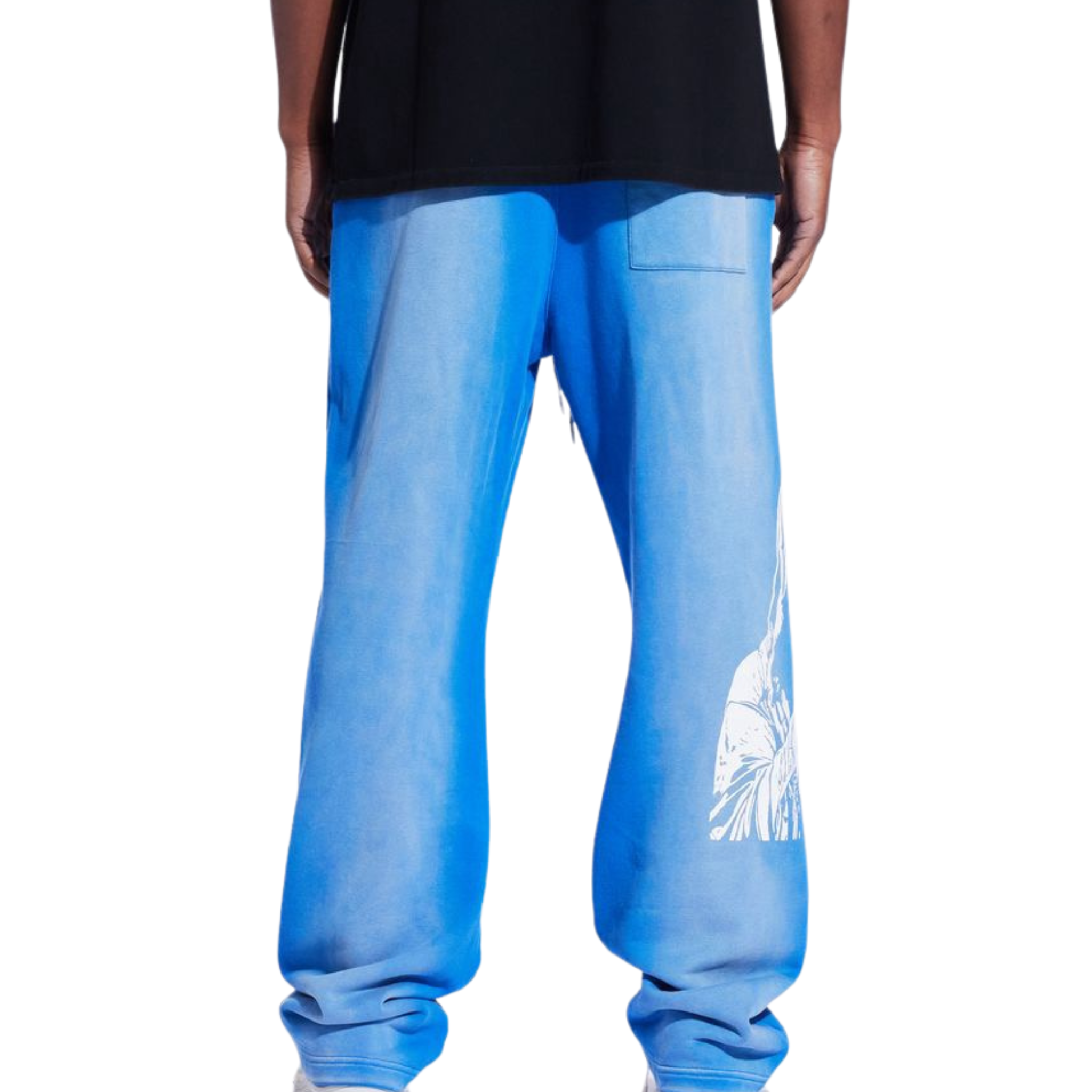 Memory Lane "STENCIL LOGO" SWEATPANTS-FADED BLUE - Memory Lane