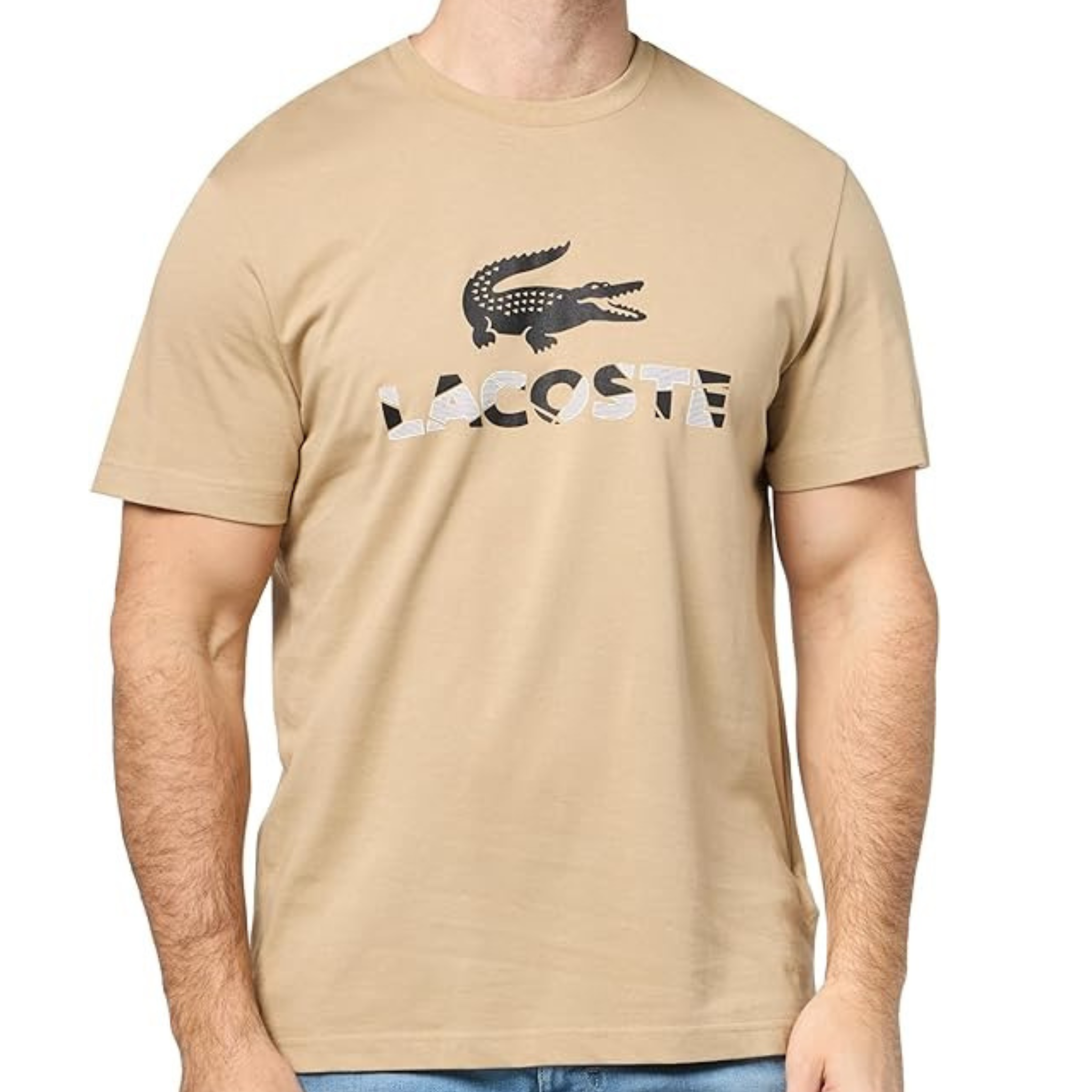 Lacoste Classic Men's Cotton T-Shirt (Khaki) - Lacoste