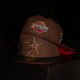 New Era Houston Astros 2005 World Series Side Patch Fitted (Walnut/Black) - ST New Era