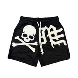 Mixed Emotion Skull Shorts (Black)