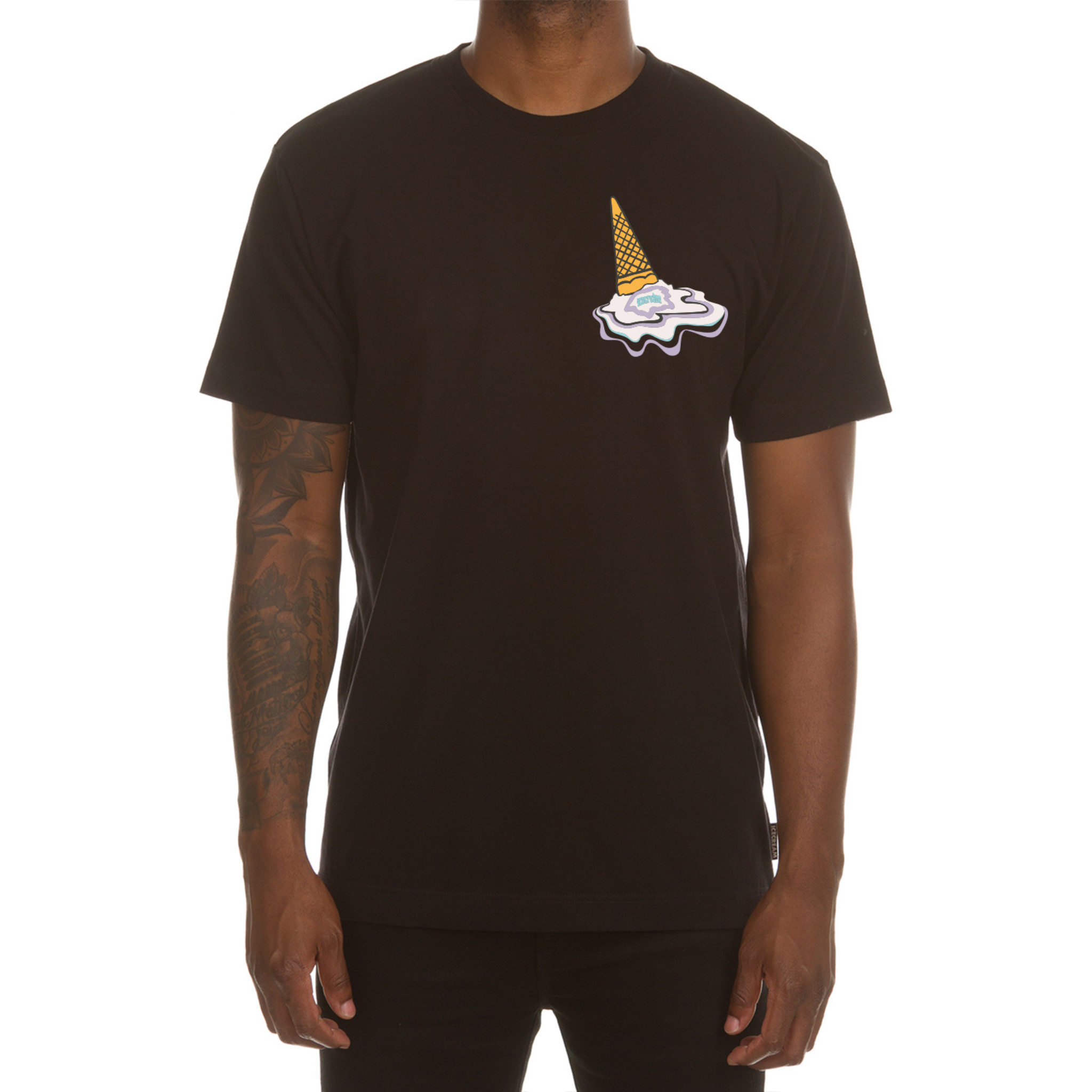 IceCream Melt SS Tee (Black) - Ice Cream