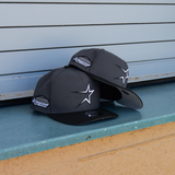 New Era Houston Astros Astrodome 9FIFTY A-Frame Snapback-(Charcoal/Black) - New Era
