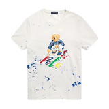 Polo Ralph Lauren Classic Fit Painter Polo Bear Jersey T-Shirt (Off White) - Polo Ralph Lauren