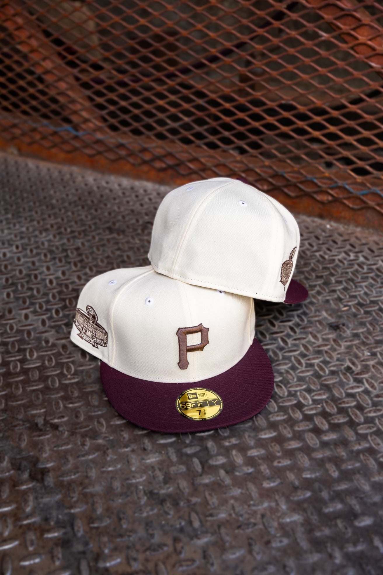 New Era Pittsburgh Pirates 1971 World Series Grey UV (Off White/Maroon) 59Fifty Fitted