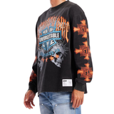 Memory Lane "Flame Shield" LS (Vintage Black) - Memory Lane