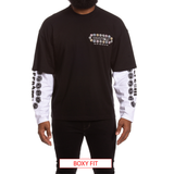 Icecream "Jupiter" LS Tee (Boxy Fit)-(Black) - Ice Cream