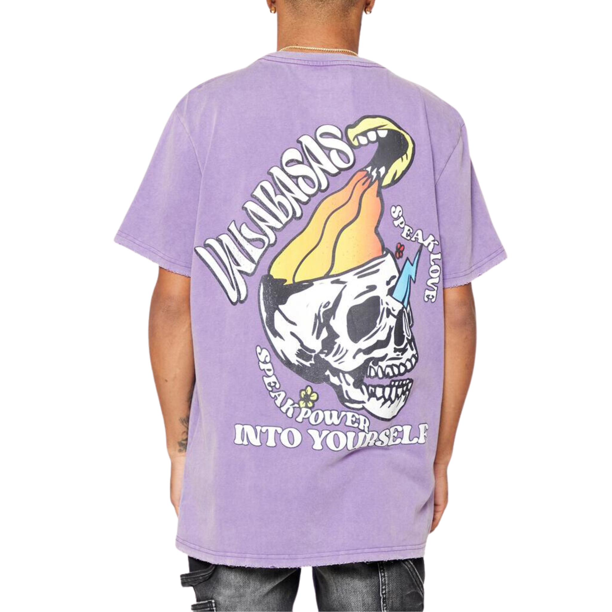 Valabasas Speak Good Tee (Vintage Purple) - VLBS90061 - VALABASAS