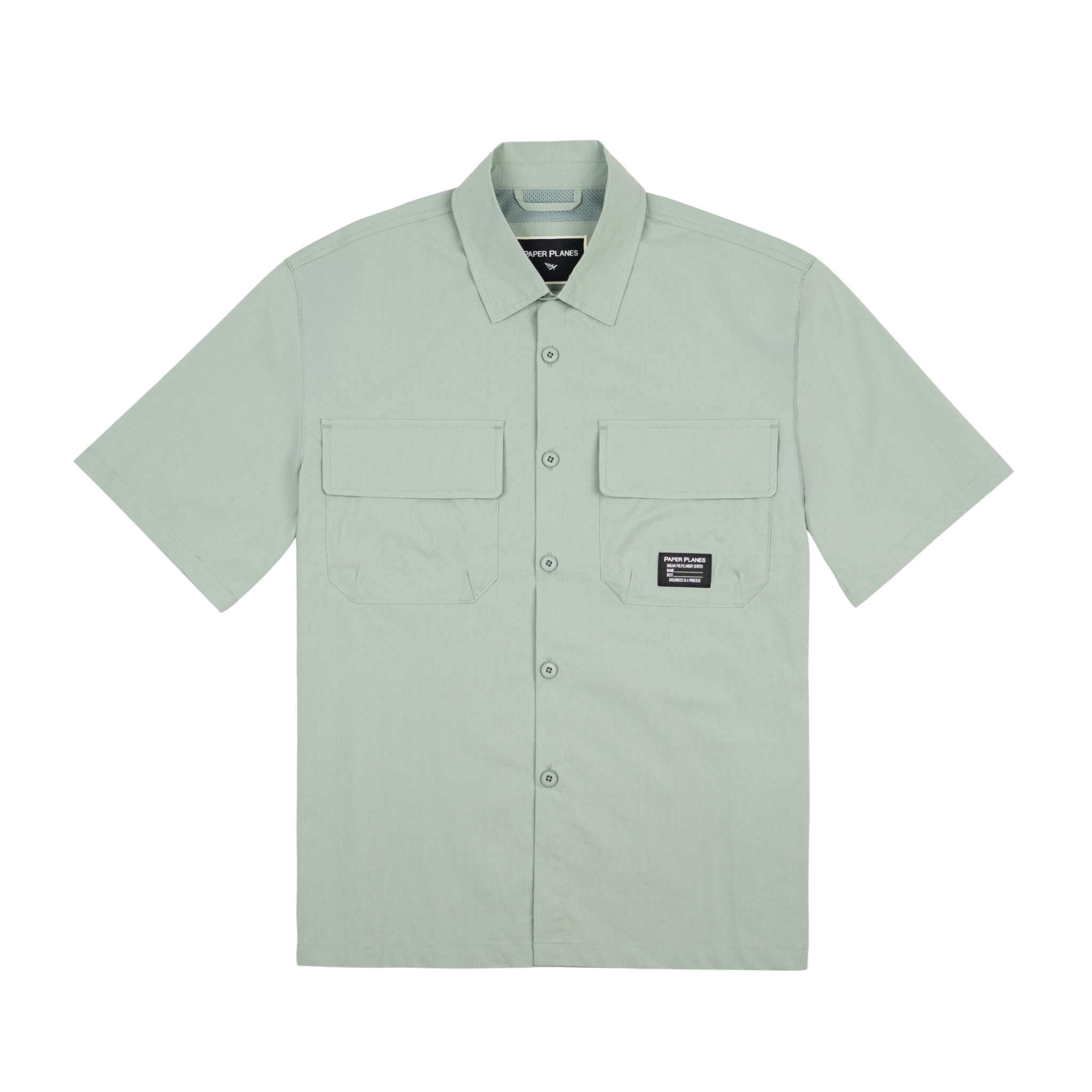 PAPER PLANES Utility Shirt (Sage) - Paper Plane