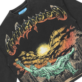Godspeed "Burnt Bridges II" LS T-shirt NG (Black Wash) - Godspeed