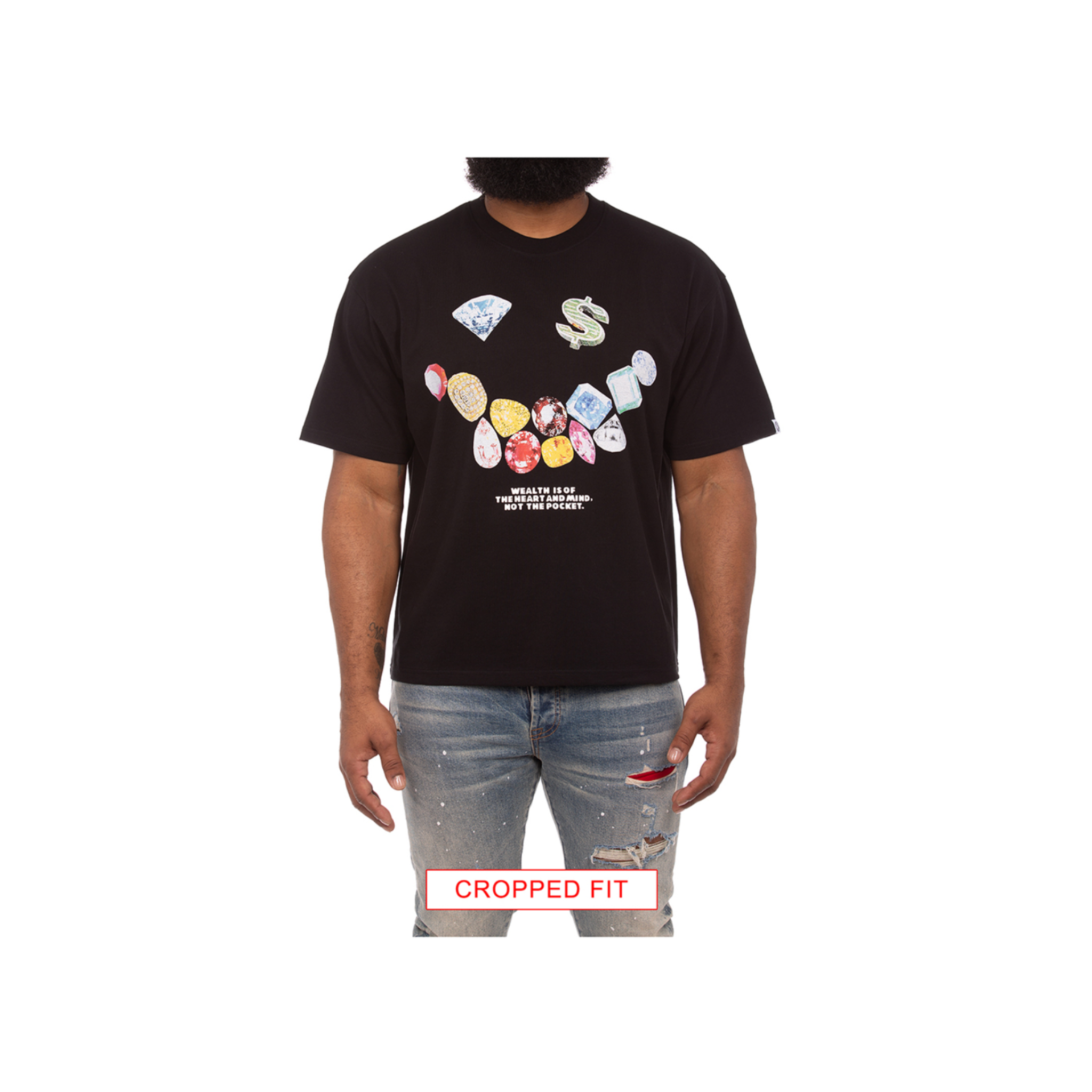 Billionaire Boys Club Smile SS Knit CROPPED FIT (Black) - Billionaire Boys Club