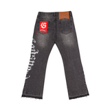 Godspeed "OG Logo" Flared Denim (Grey Wash) - Godspeed