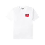 Paper Plane PPL Stacked Tee (White) - Paper Plane