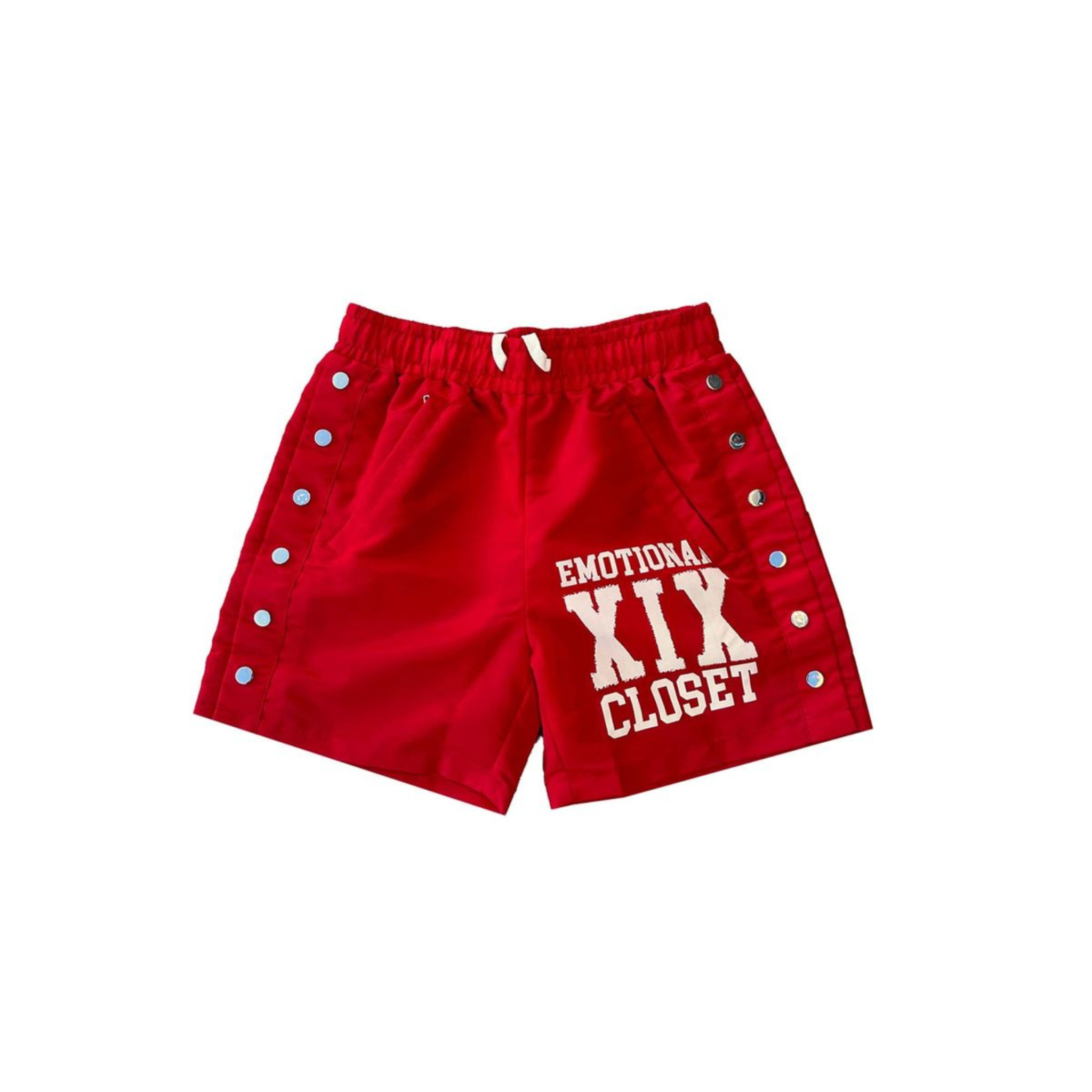 Mixed Emotion "Backyard" Nylon Shorts (Red)