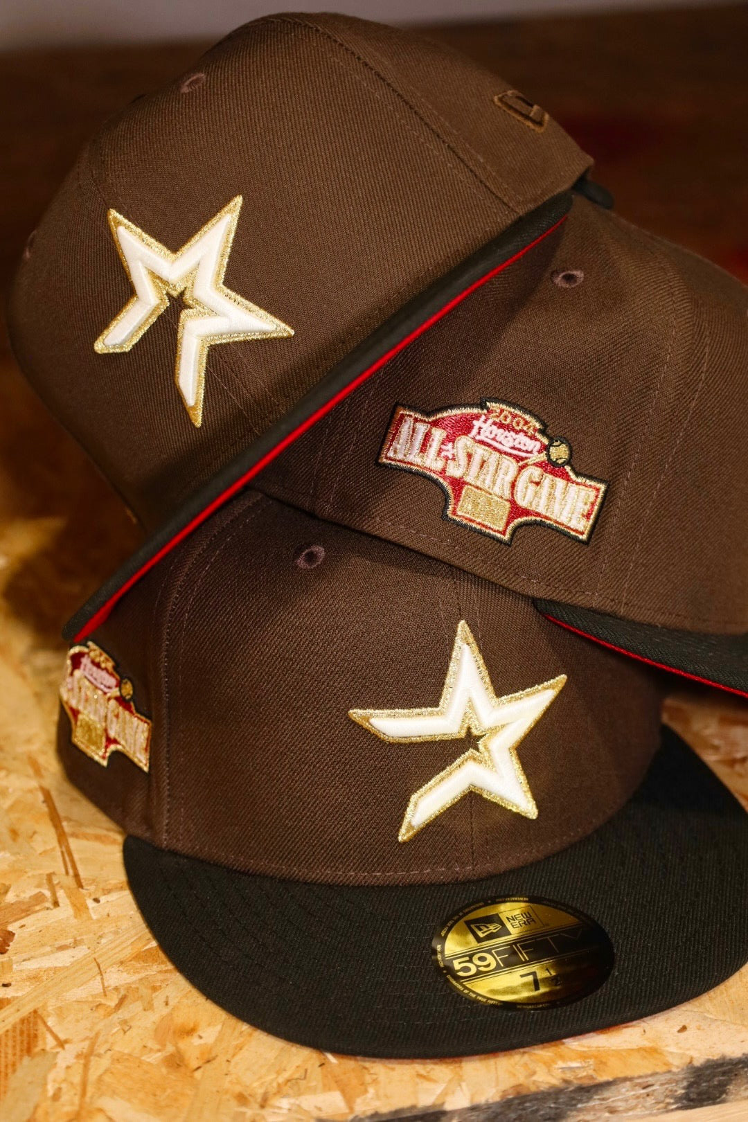 New Era Houston Astros 2004 All-Star Game Red UV 59Fifty Fitted (Walnut/Black) - New Era