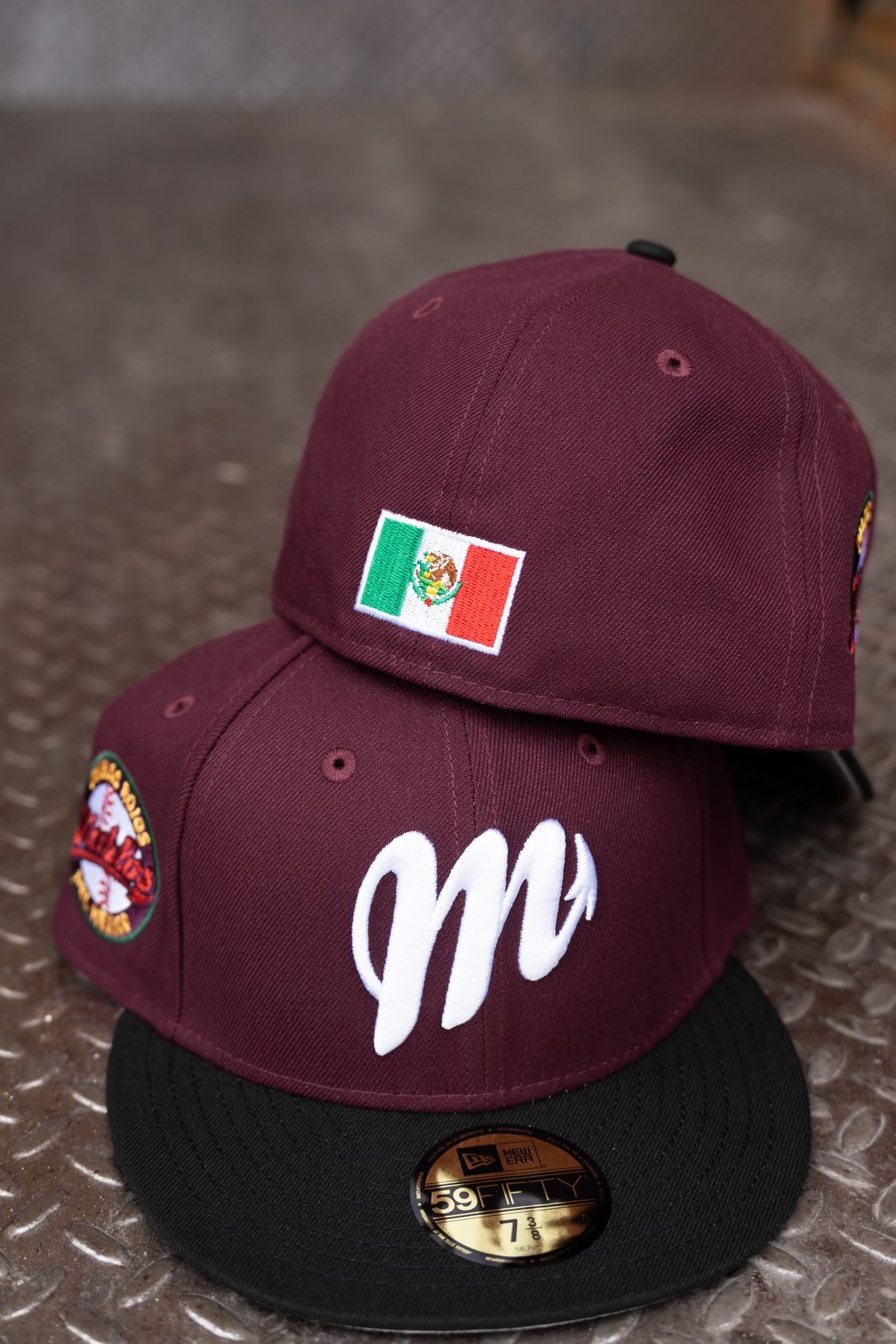 New Era Diablos Rojos Del Mexico Grey UV (Maroon/Black) 59Fifty Fitted