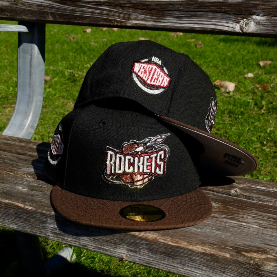 New Era Houston Rockets Grey UV 59Fifty Fitted (Black/Walnut)