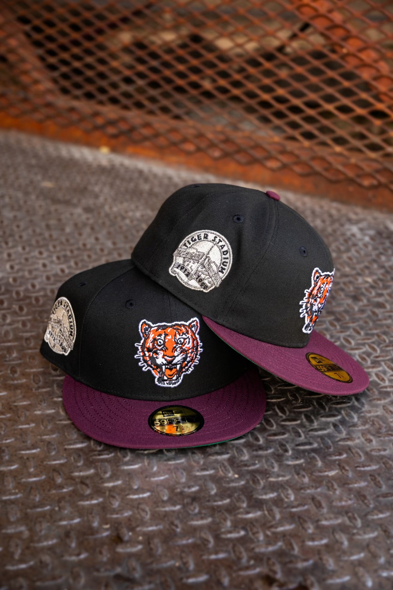 New Era Detroit Tigers Tiger Stadium Green UV (Black/Maroon) 59Fifty Fitted