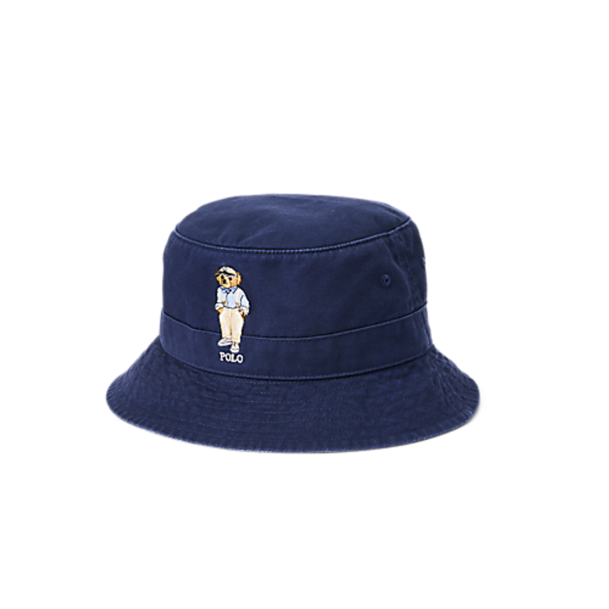 Polo Ralph Lauren Bear Twill Bucket Hat (Navy) - Polo Ralph Lauren