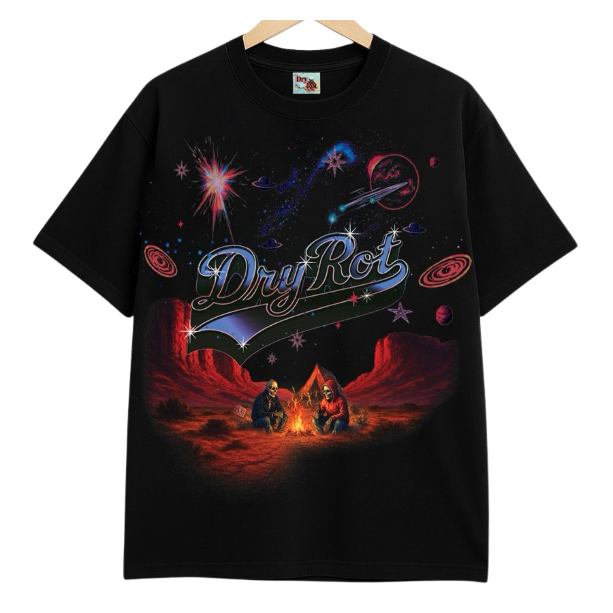 Dry Rot "Camp Rotten" Tee (Black) - Dry Rot
