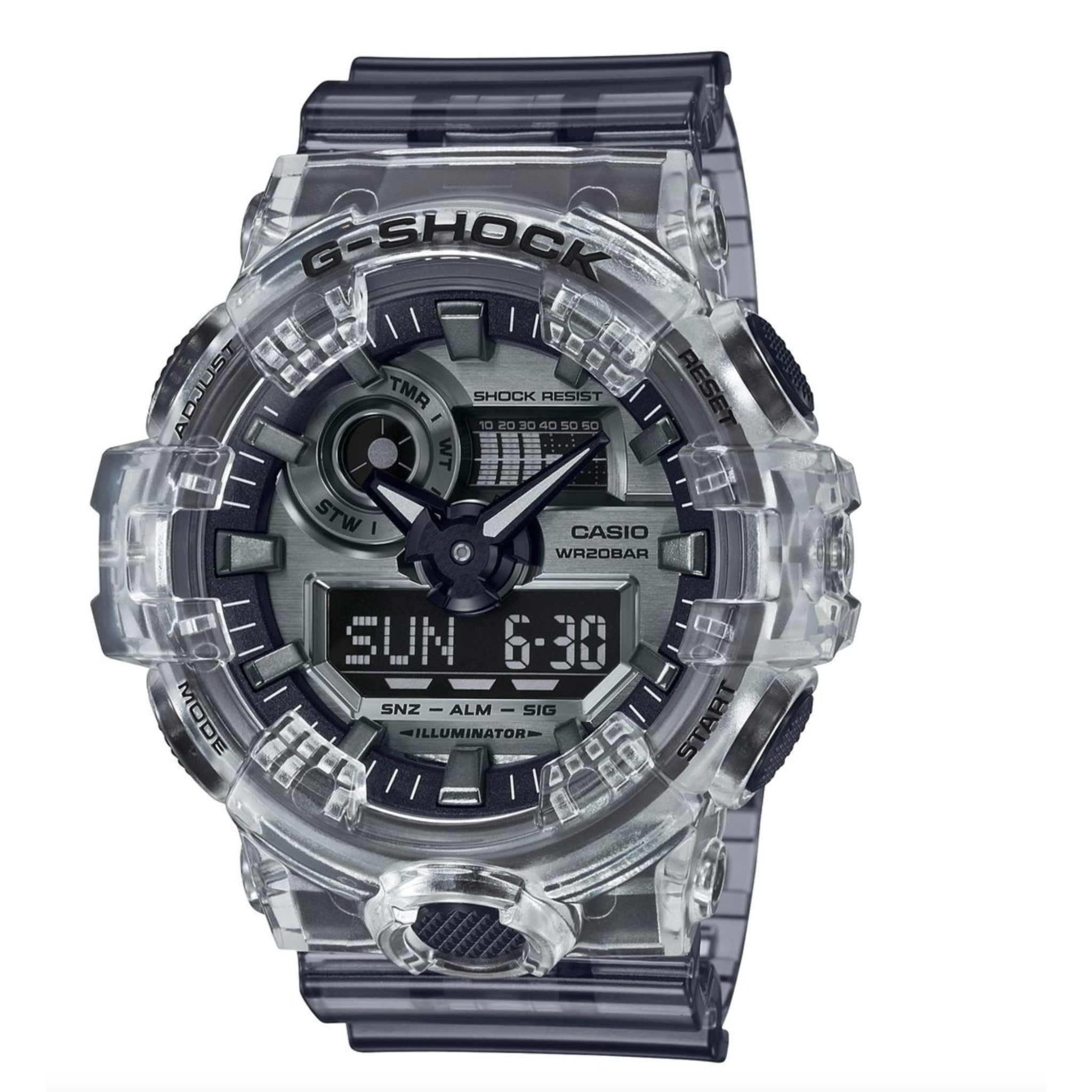 Casio G-Shock GA700SK-1A Smoke Grey Digital Watch - Casio
