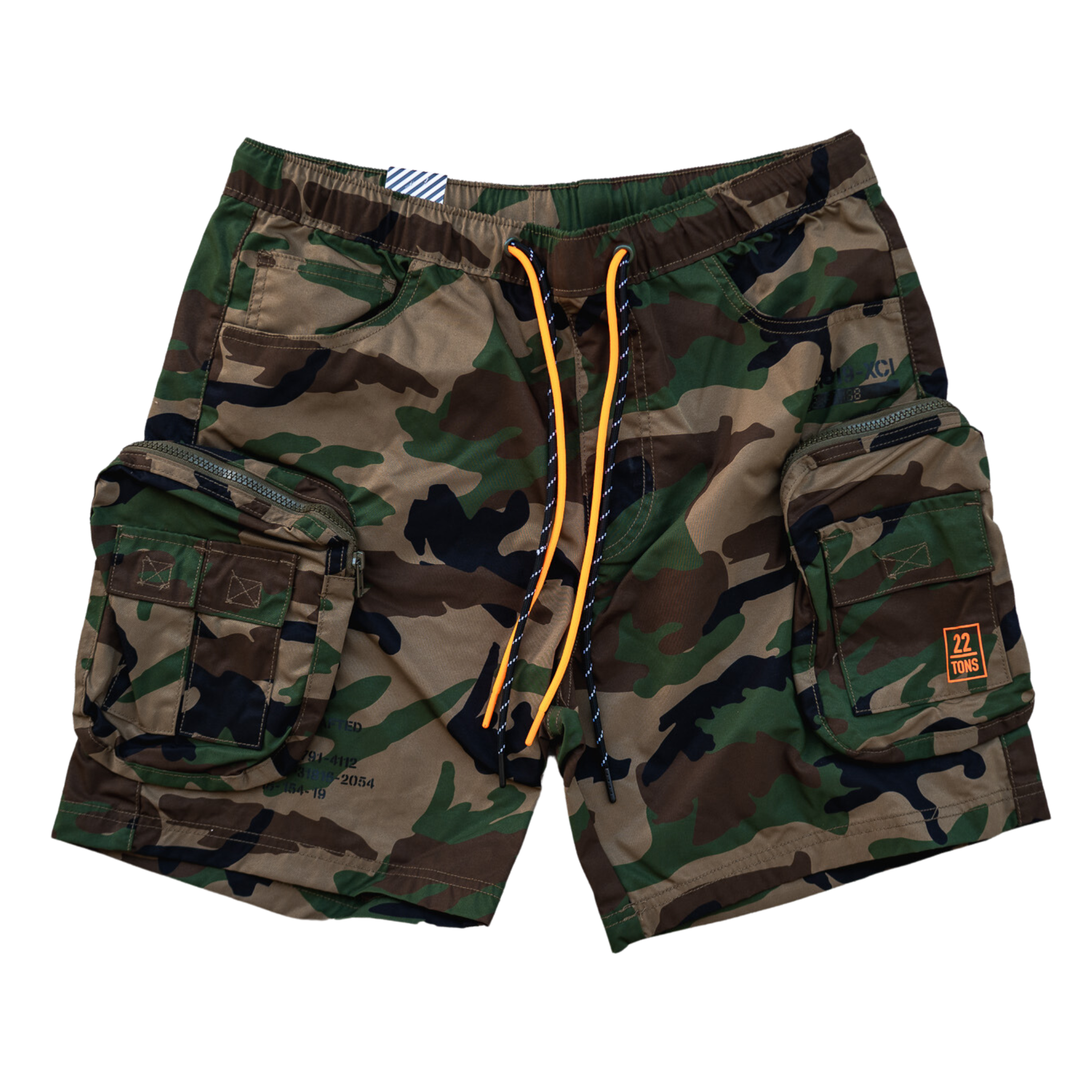 SR Denim Printed Nylon Utility Short (Camo) - SR Denim