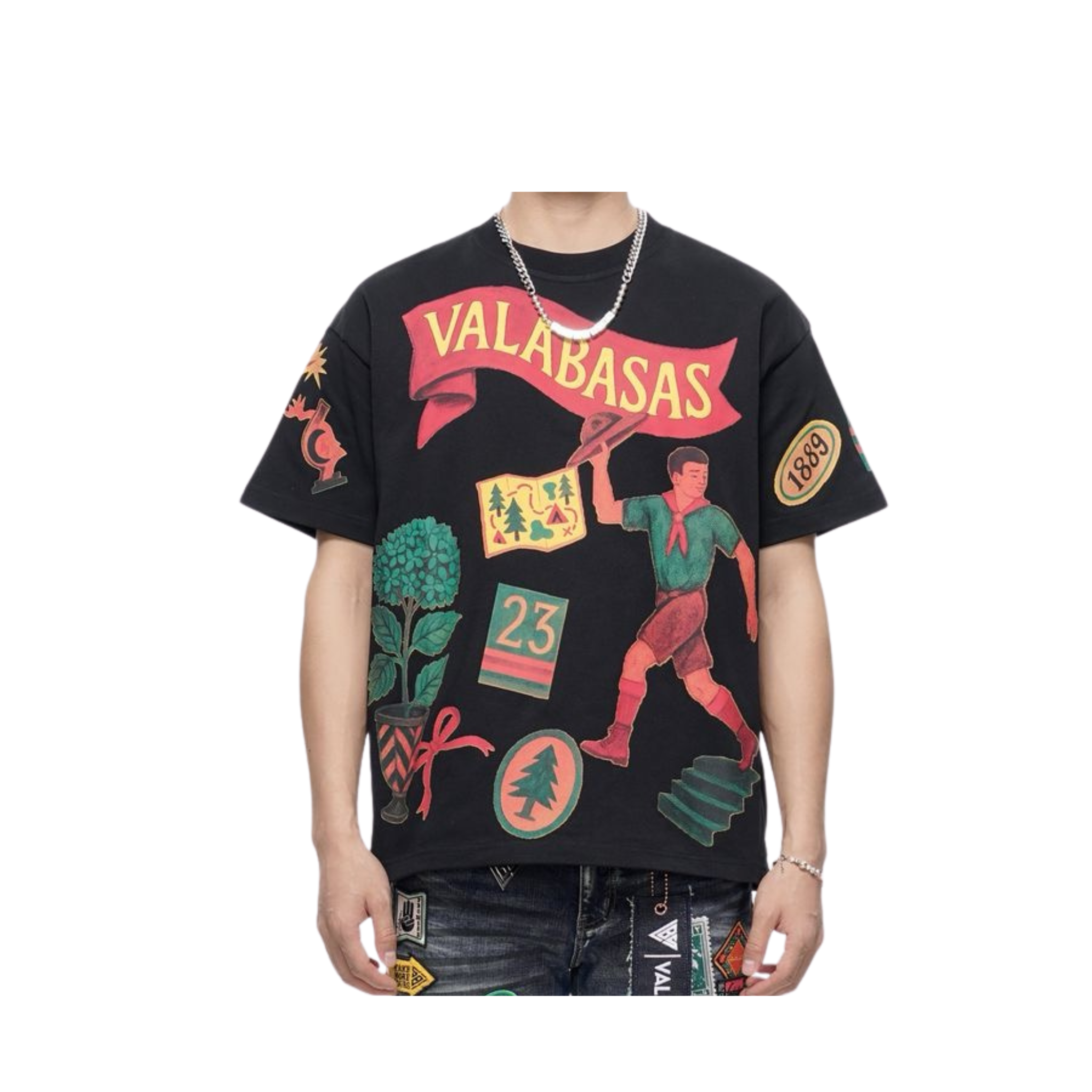 Valabasas "LATITUDE" Tee (Black) - VALABASAS