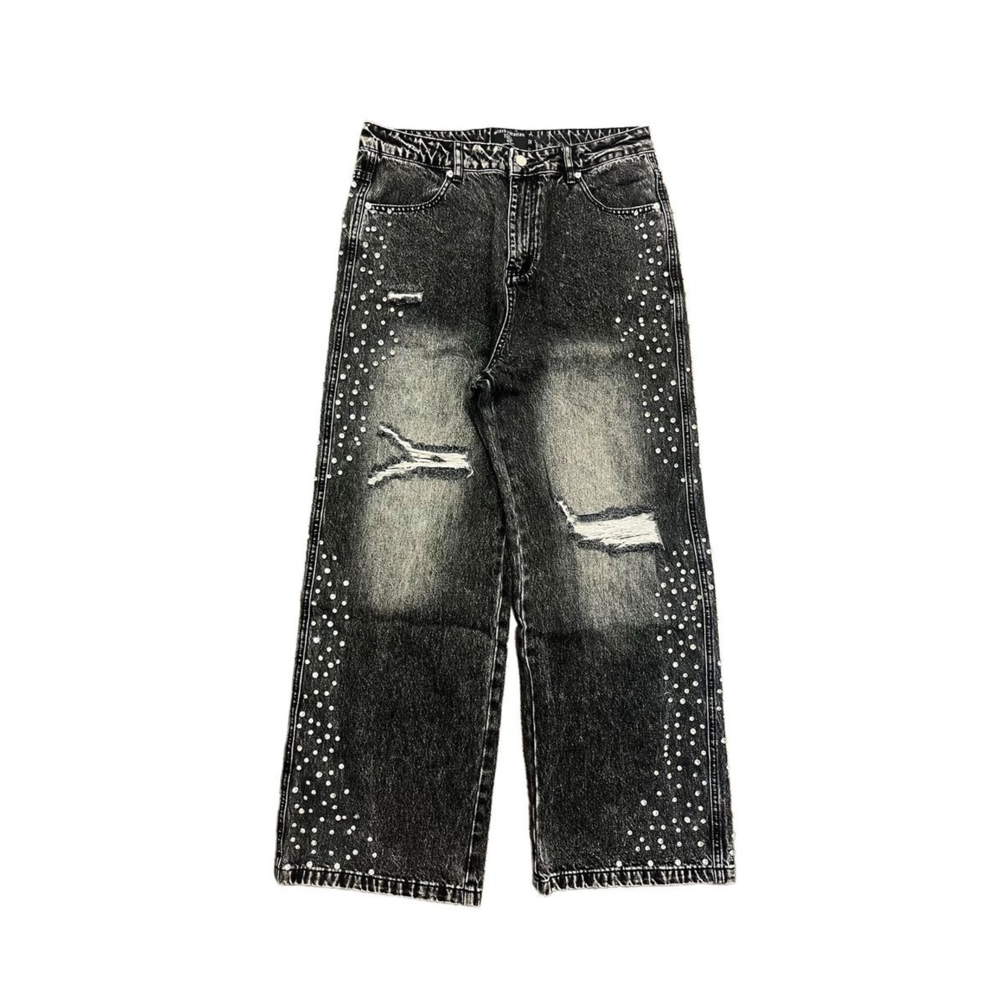 Mixed Emotion "Grey Stone" Baggy Jeans - Mixed Emotion