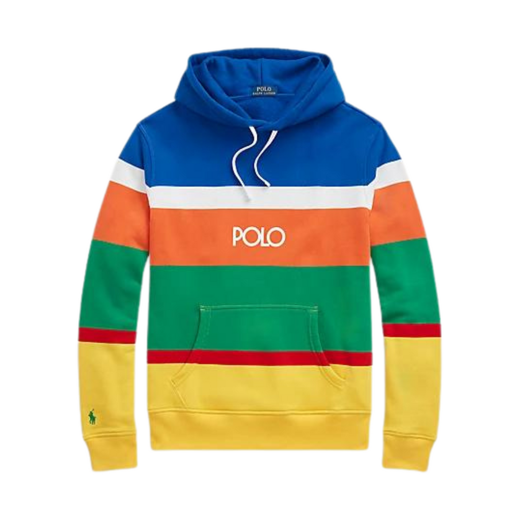 Polo ralph lauren best sale fleece rainbow trim sweatshirt