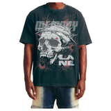 Memory Lane "SKULL WIRE" Tee - Rhinestones (Black) - Memory Lane