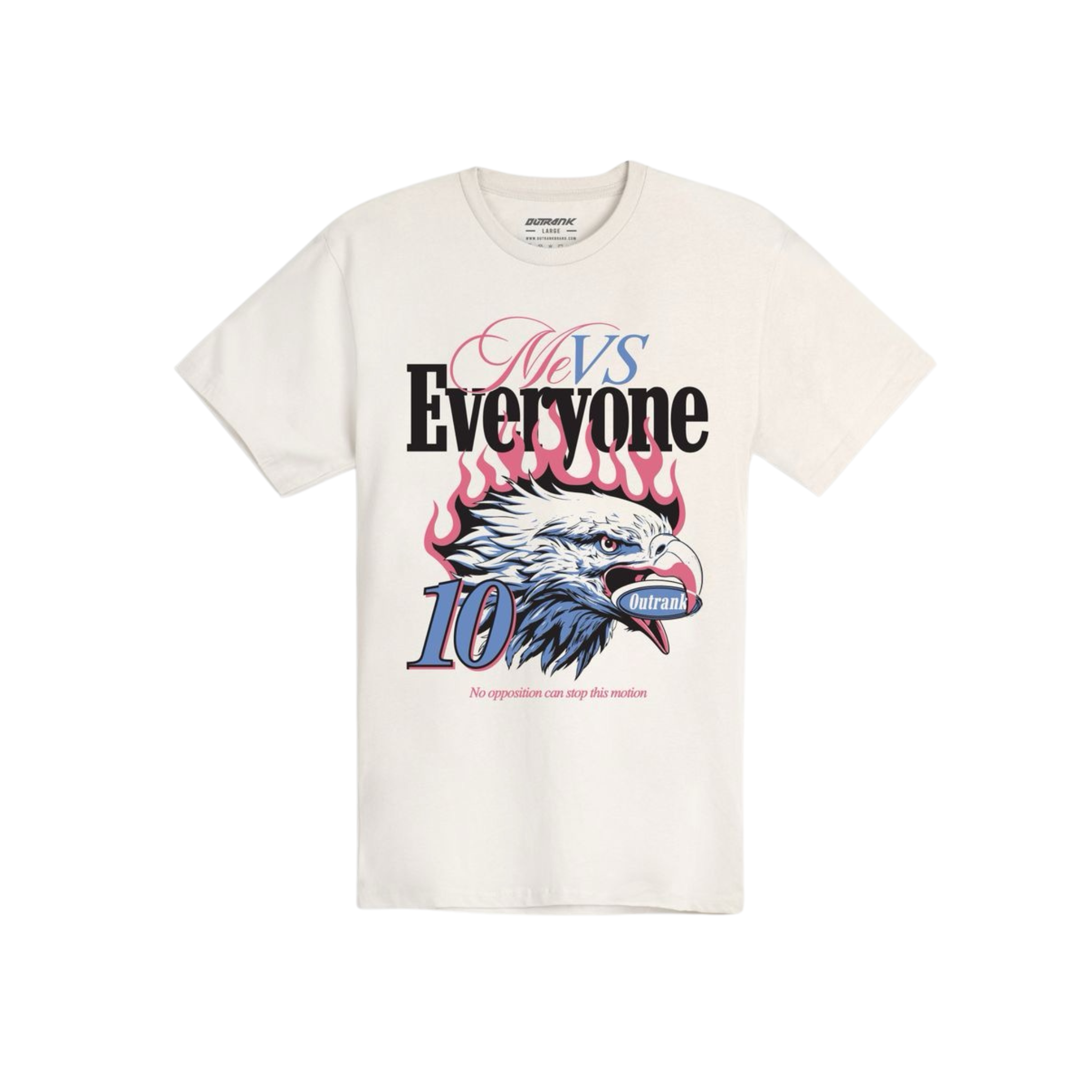 Outrank "Me Vs Everyone" T-shirt (Vintage White) - Outrank
