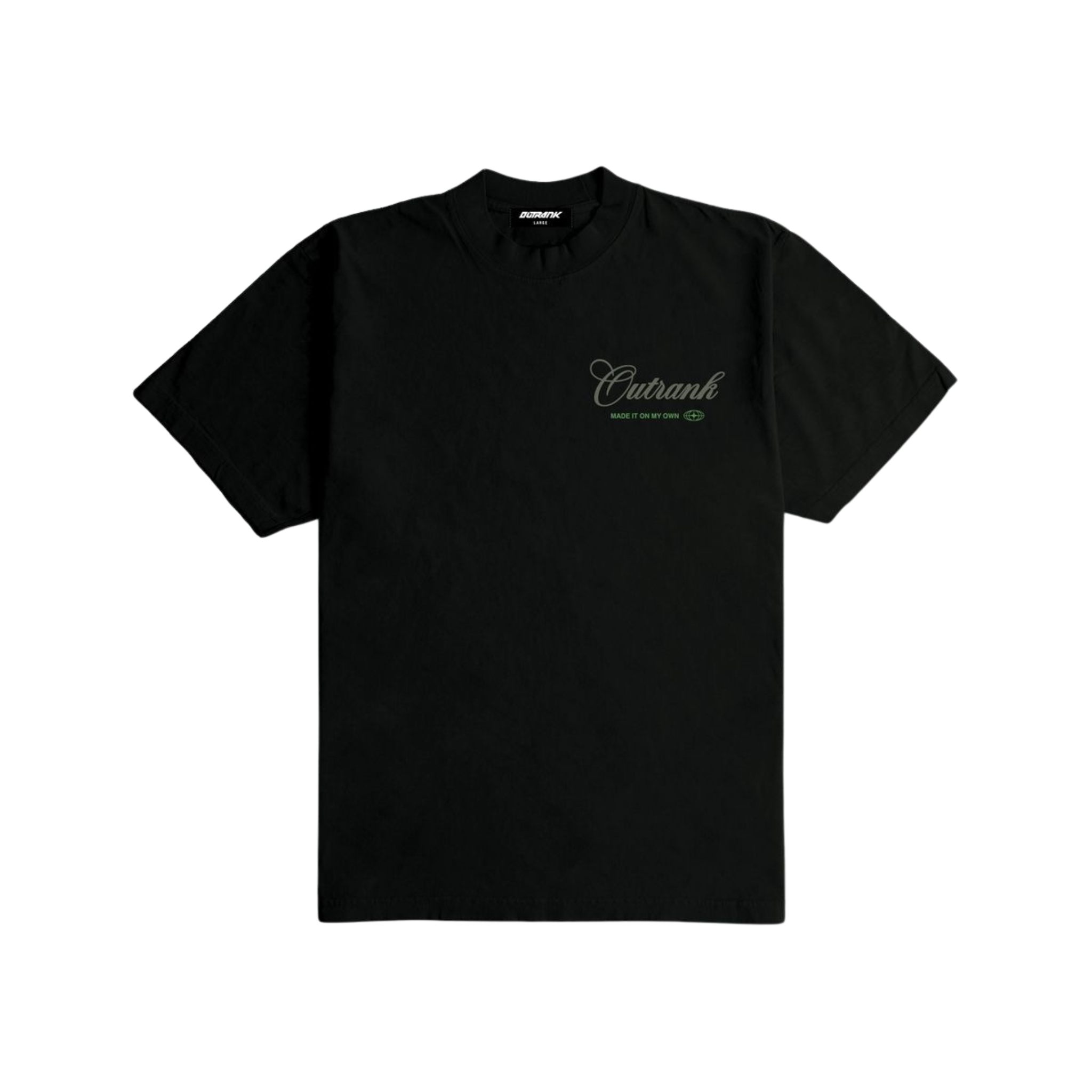 Outrank "Made it on My Own" Heavyweight T-shirt (Black) - Outrank