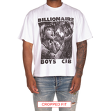 Billionaire Boys "Giant" SS Knit (Cropped Fit) (White) - Billionaire Boys Club